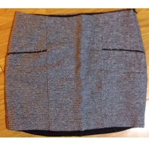 Zara Gray Tweed Career/Work Black Skirt Sz XS