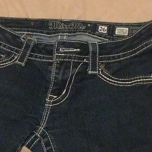 Miss Me jeans; size 26; straight leg
