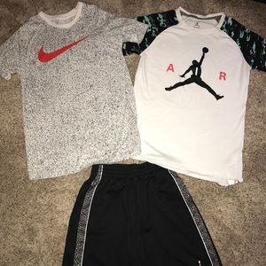 Boys Nike, Air Jordan shirt and short