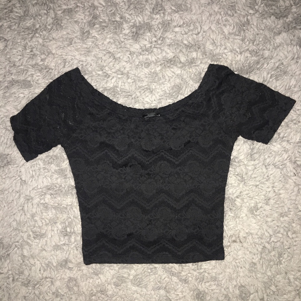Lace crop top