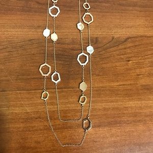 Talbots silver and gold necklace