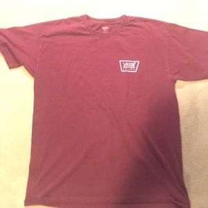 Maroon Vans shirt