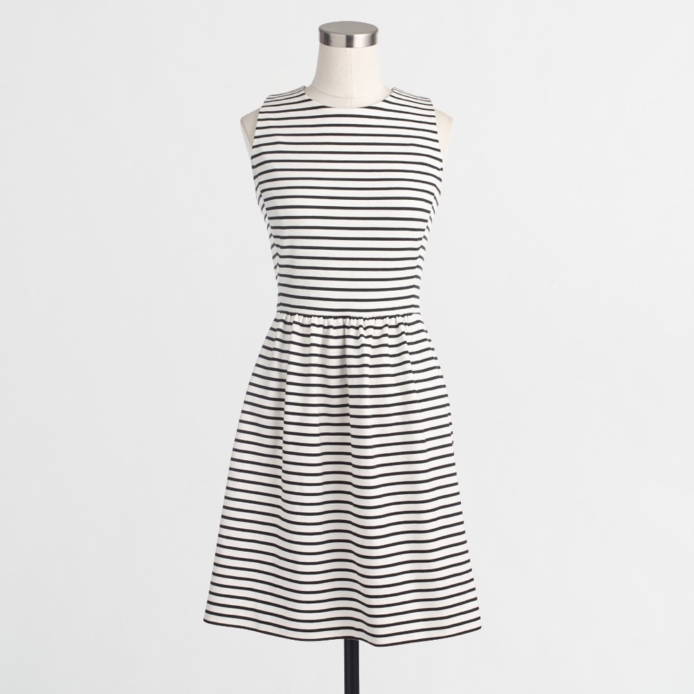 J. Crew Petite striped daybreak dress