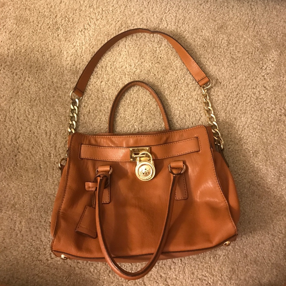 Michael kors cognac handbag