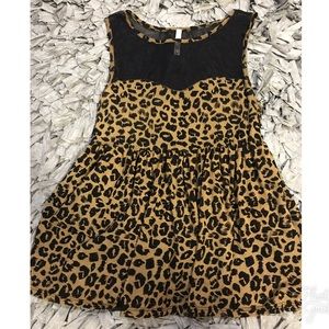 Cheetah Peplum Top