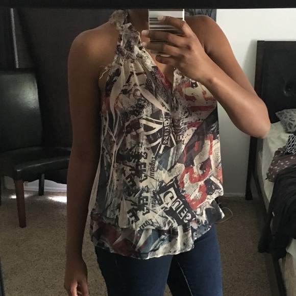 Guess Multi-Color Top - Picture 3 of 7