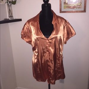 Tangerine 🍊Gorgeous Short Sleeve Blouse