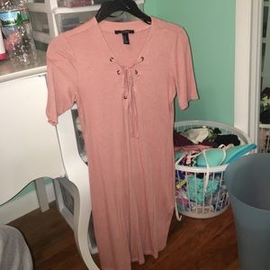 pink casual dress