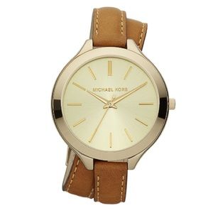 Michael Kors Leather Wrap Watch