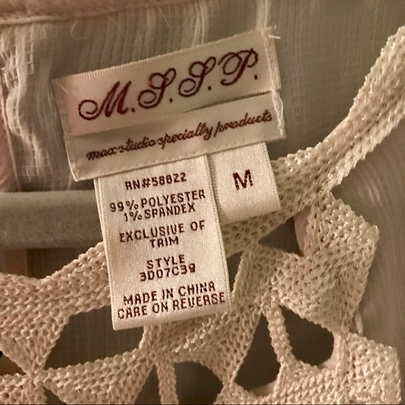 M. L. L. P. SLEEVELESS BLOUSE W EMBELLISHMENTS. - Picture 7 of 8