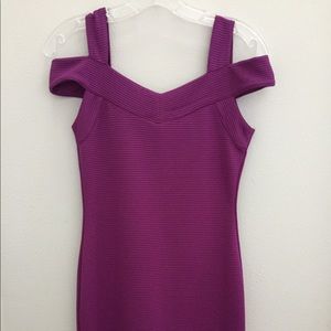 Purple bandage dress