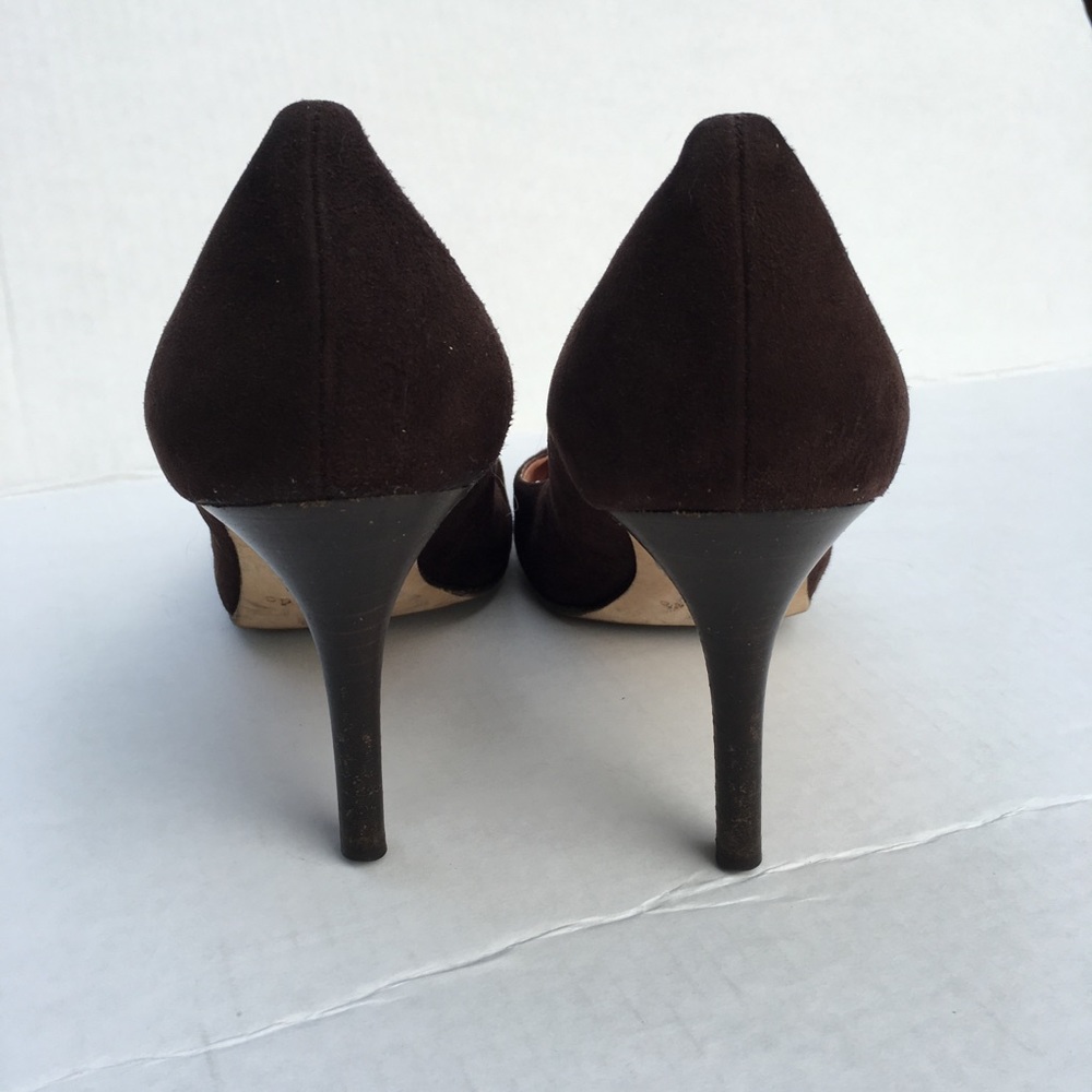 Kate Spade New York brown suede round toe pumps - Picture 4 of 5
