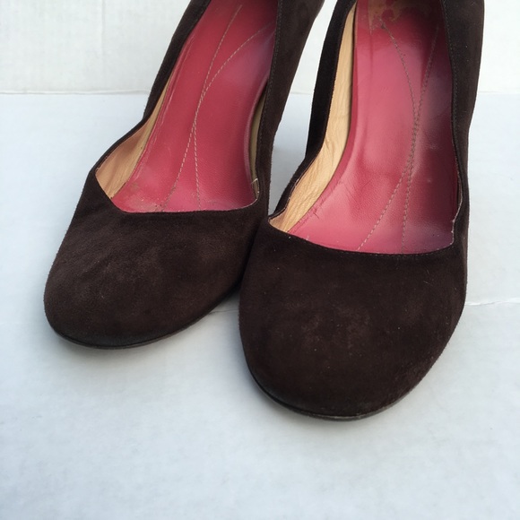 Kate Spade New York brown suede round toe pumps - Picture 5 of 5