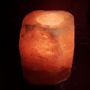 Himalayan Salt Candle Holders. SOLD.