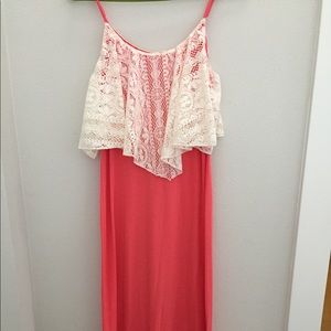 Pink maxi dress