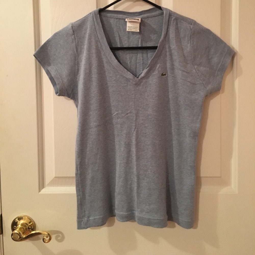 Lacoste V-Neck Blue Short Sleeve Short