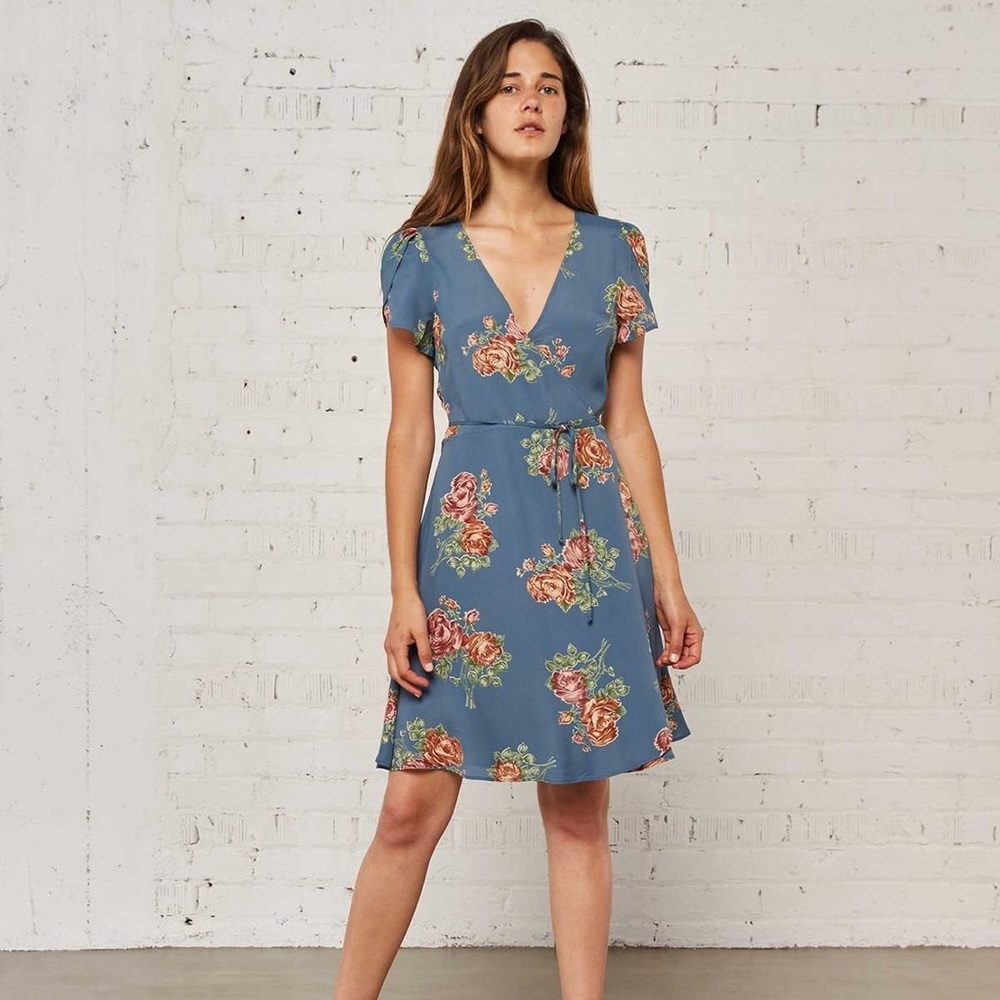 Christy Dawn Anya Dress in Teal Floral xs/s