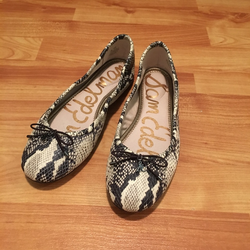Snake Skin Sam Edelman Flats