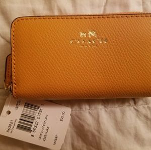 Brand New Mini Coach Wallet (Orange)