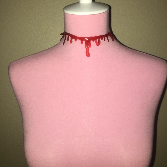 👻 Awesome “Blood drip" choker 🩸 - Picture 5 of 8