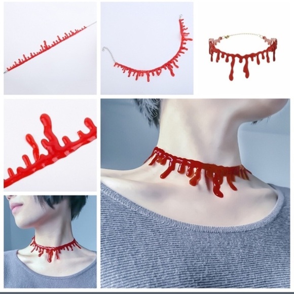 👻 Awesome “Blood drip" choker 🩸 - Picture 3 of 8