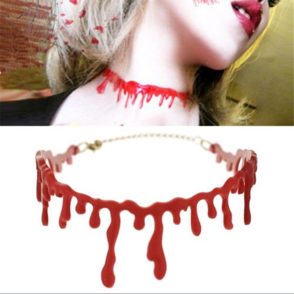 👻 Awesome “Blood drip" choker 🩸 - Picture 4 of 8