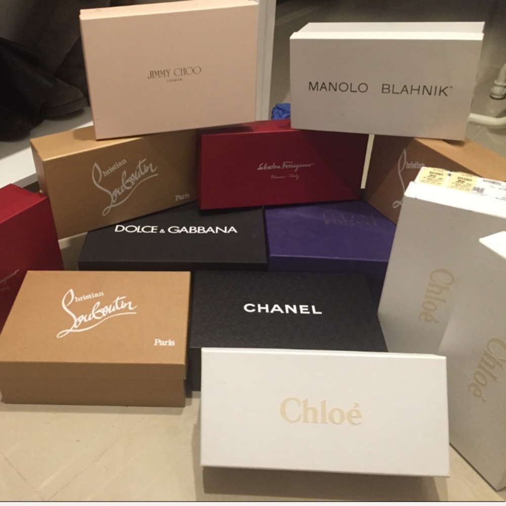 YSL Saint Laurent shoe box& other designers bundle