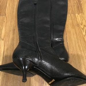 Cole Haan boots Nike air Faux Snakeskin Size 61/2