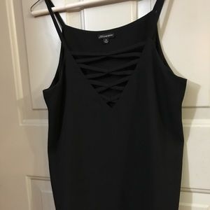 Black Criss Cross top
