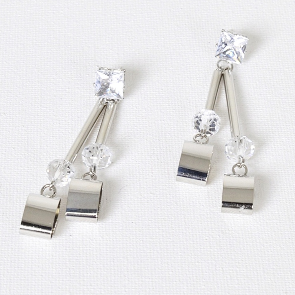 Twice as Nice Silver Earrings