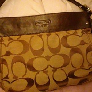 Brown stylish Coach bag