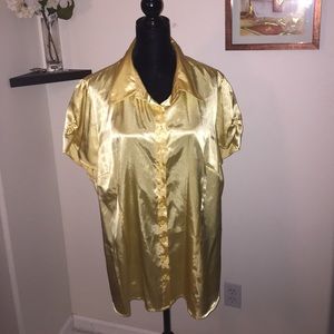 Yellow Short Sleeve Blouse!