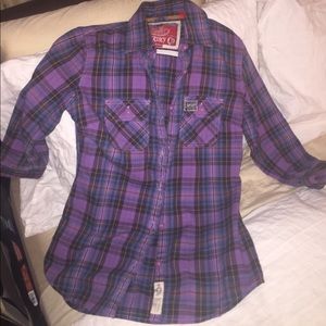Superdry Co. plaid shirt (M)