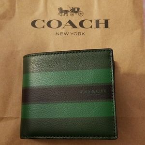 Genuine Leather Men's Wallet Coach