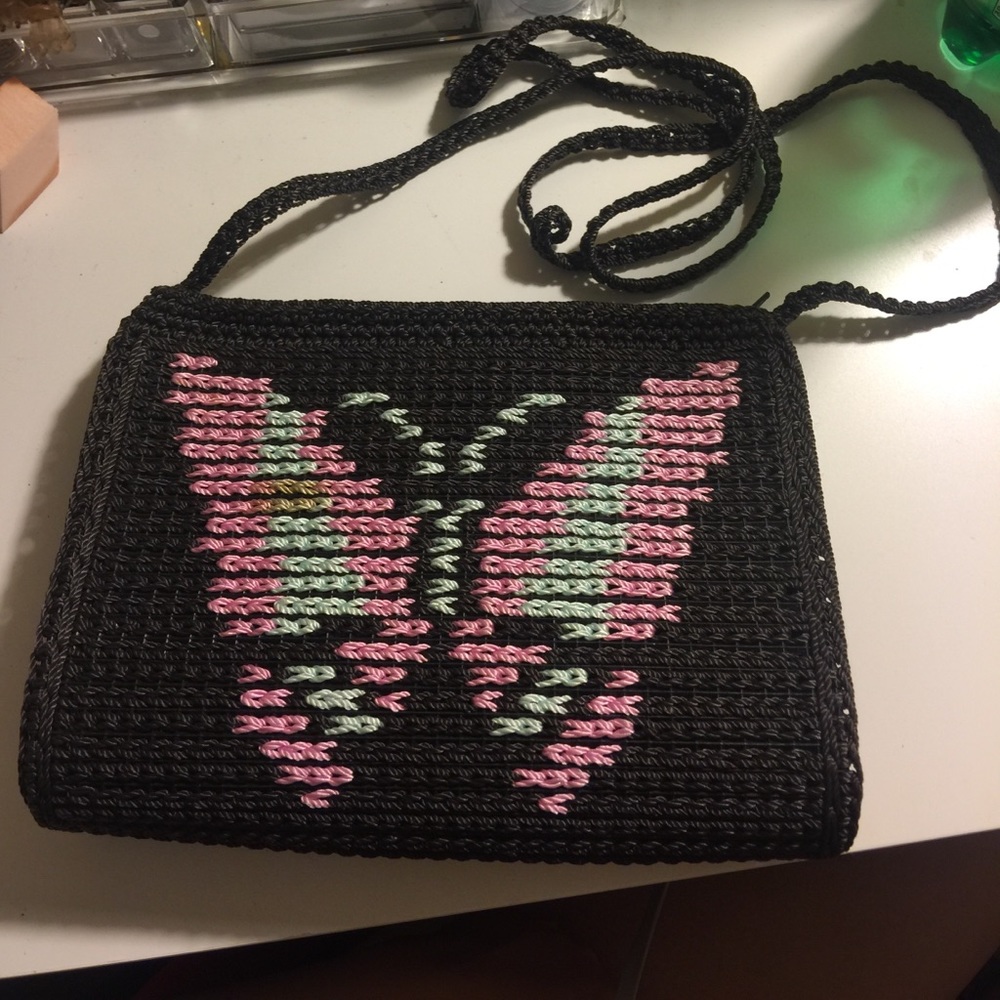 Hand made clutch cross body bag