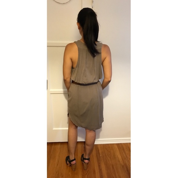 Sexy wrap front khaki dress from Ever, XS - Picture 3 of 3