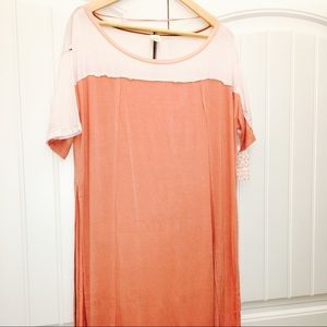 NWT Free People Bandwagon Tunic Salmon Size XS