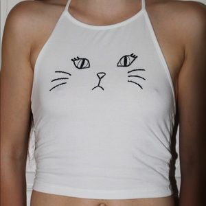 Kitty crop Top Halter