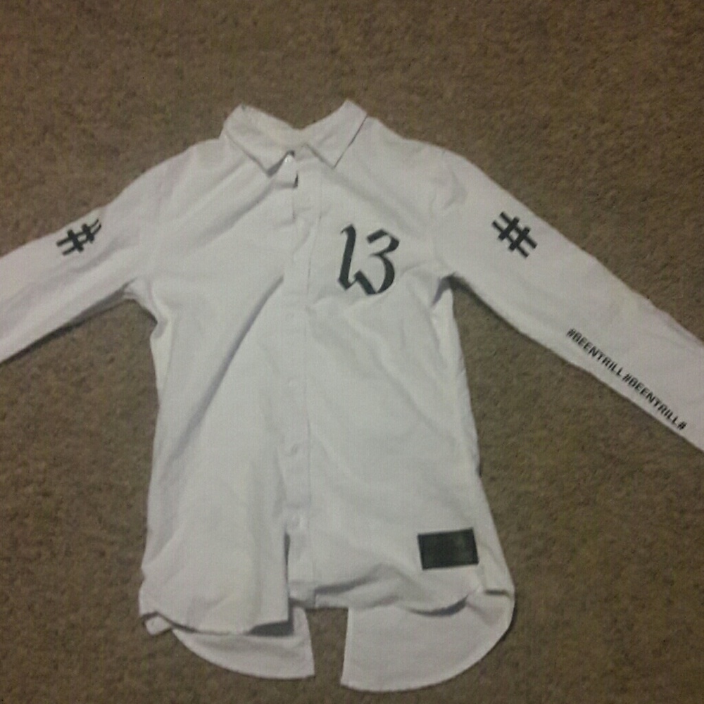 #BEENTRILL long sleeve dress shirt