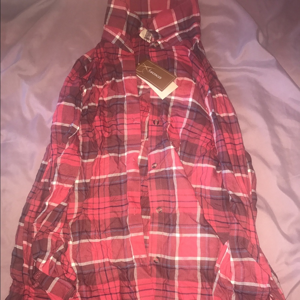 Plaid button down