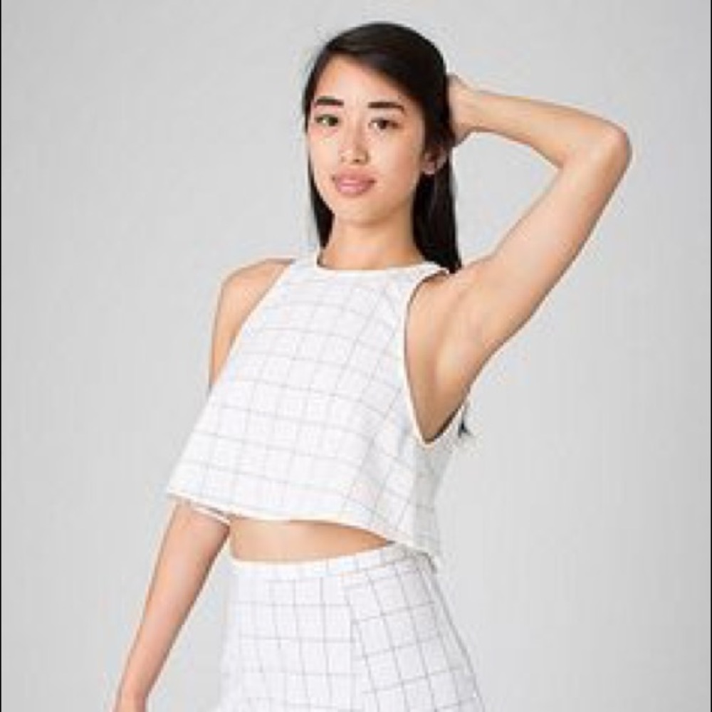 Lulu Grid Crop Top