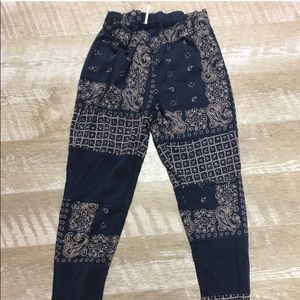 Free People bandana joggers