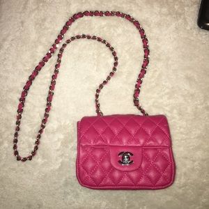 Hot Pink Authentic Chanel Mini Crossbody