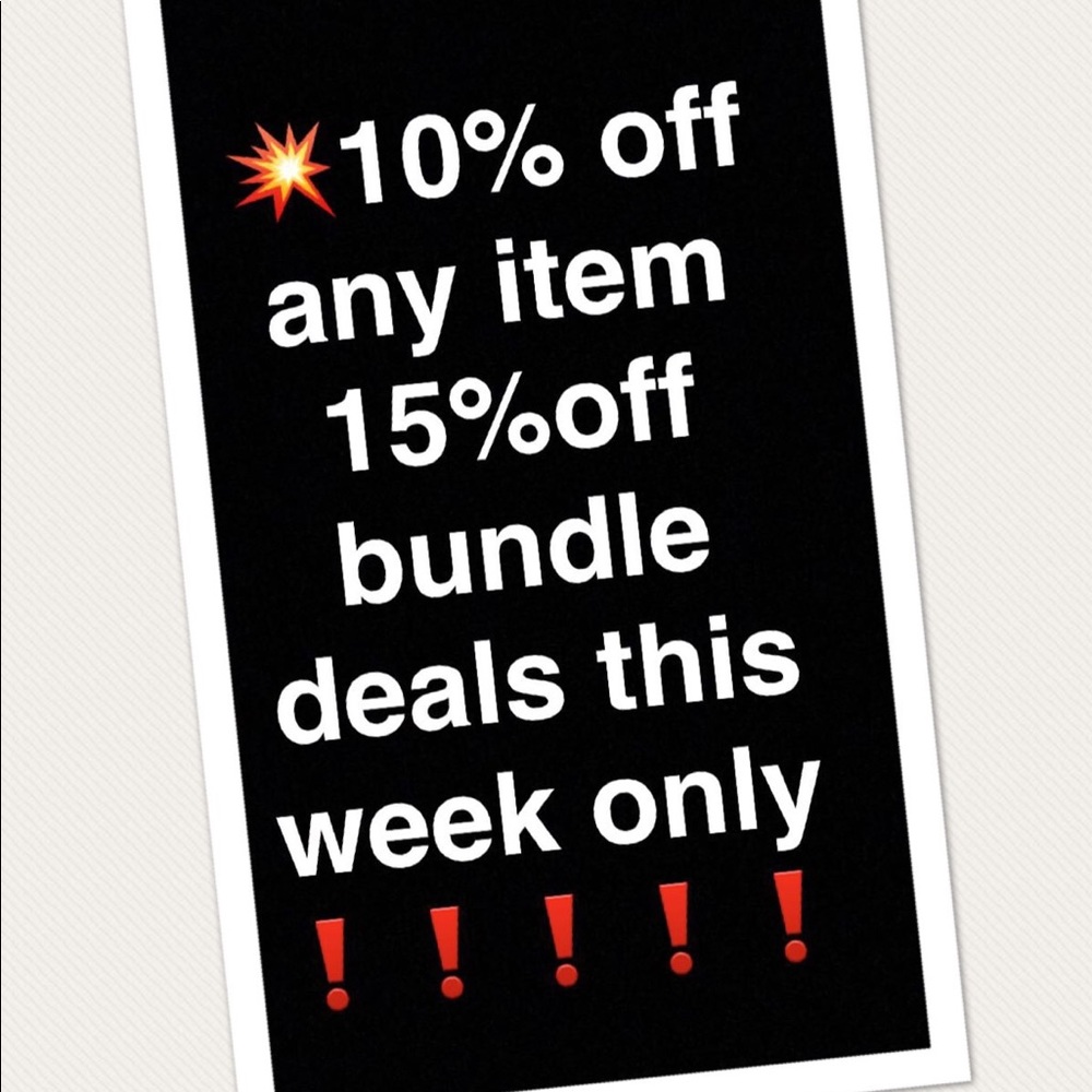 💥💥10%off EVERYTHING ❗️directions in description