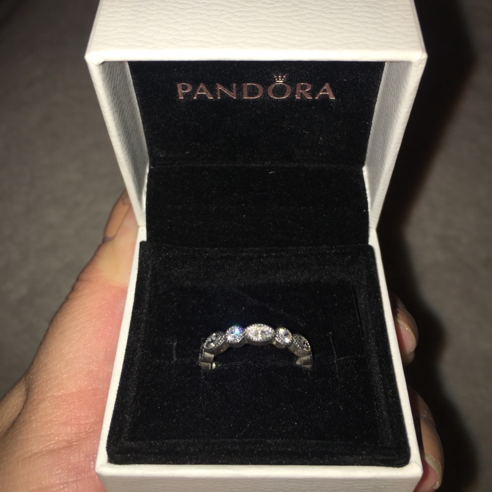 Marquise Stackable Pandora Ring
