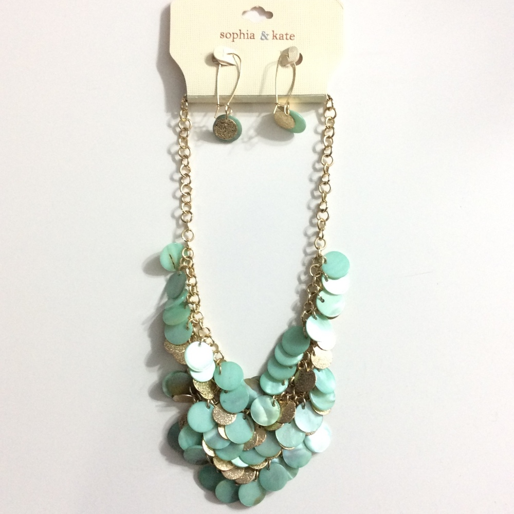 Sophia & Kate statement necklace and earring set