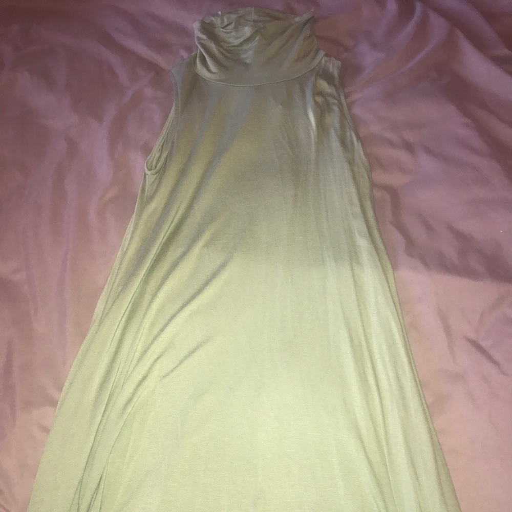 Green turtle neck dress. NWT.