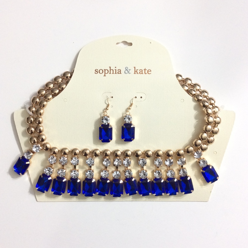 Sophia & Kate statement necklace and earring set
