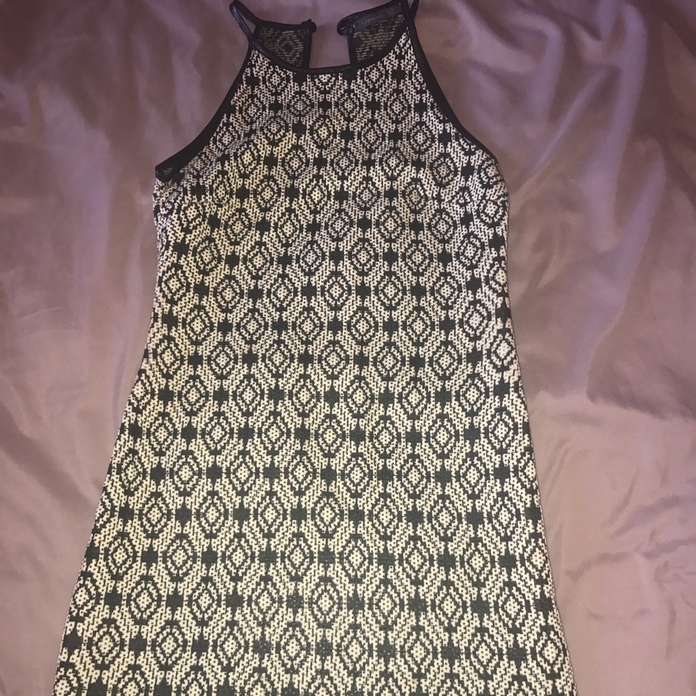B&W midi dress