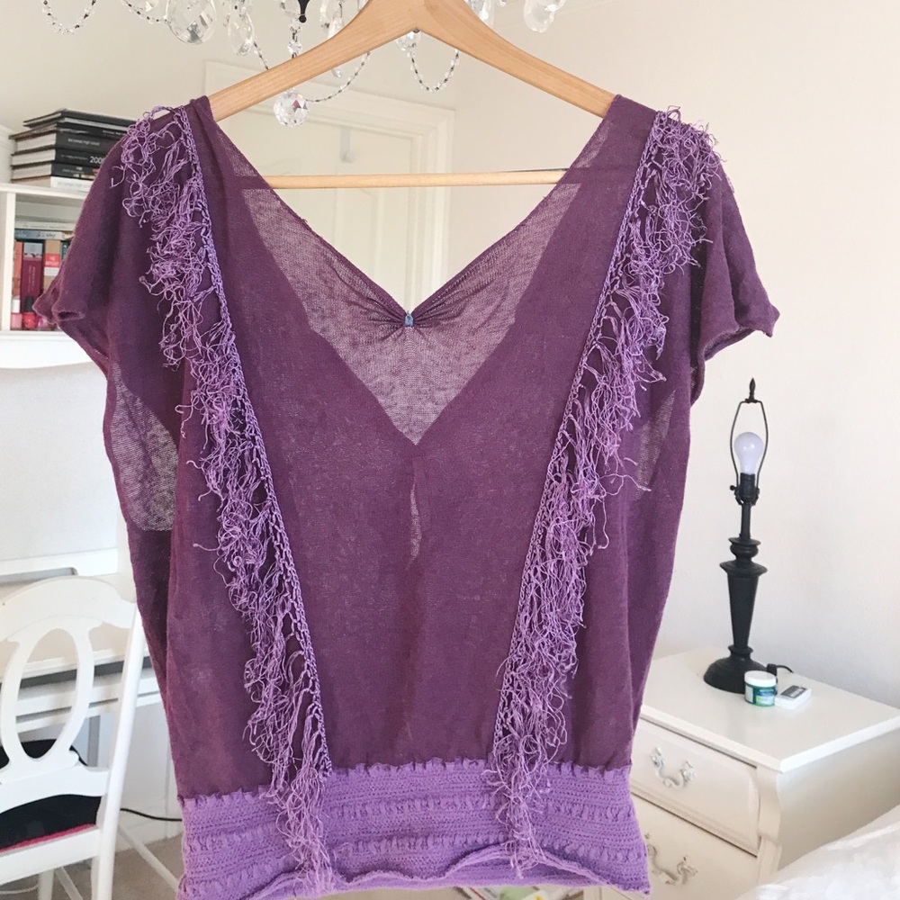 Free People Fringe Top Small
